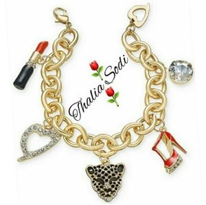 🐾⚘Thalia Sodi Crystal Glamour Charm Bracelet